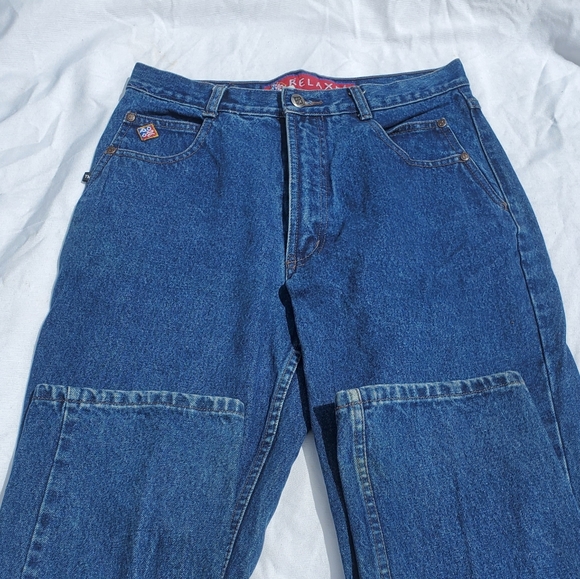 Vintage Posted Relaxed Denim Jeans - Picture 1 of 10